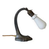 Lampe de bureau antique Art Nouveau lampe de table lampe de chevet en laiton Autriche années 1920