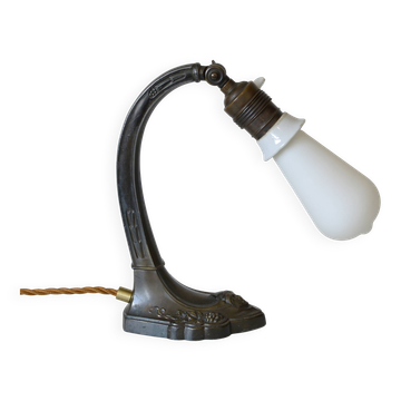 Antique desk lamp Art Nouveau table light brass bedside lamp Austria 1920s