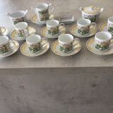 Service à café Lalique Modèle Perles Porcelaine de Limoges
