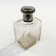 Art Deco hip flask, crystal, France, 1930s