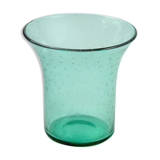 Vase en verre bullé art déco