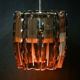 Vintage VECA Murano Glass Chandelier - 1970s Italian Pendant Lamp