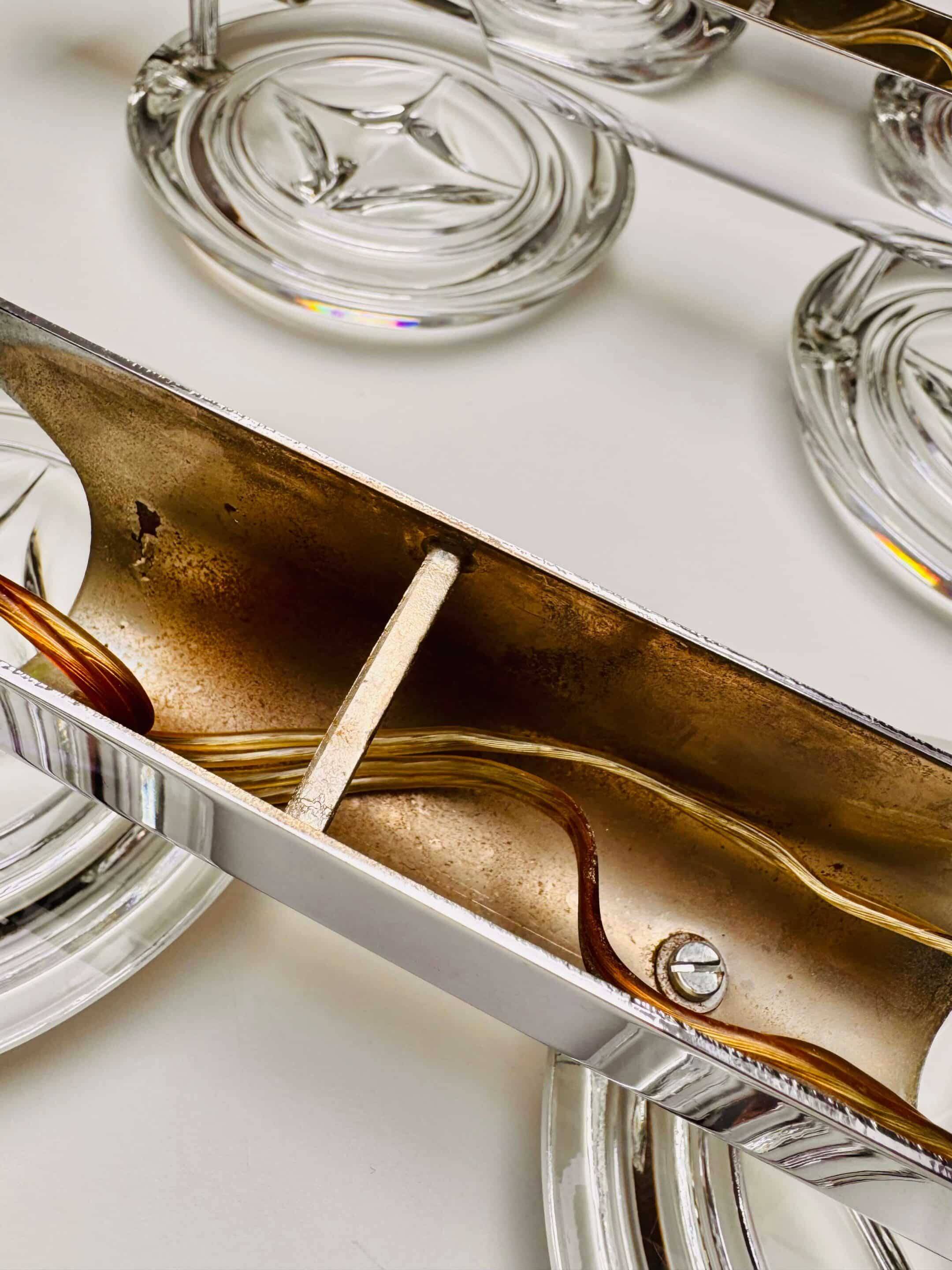 Pair of Space Age 70s double wall lights