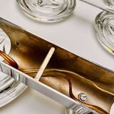 Pair of Space Age 70s double wall lights