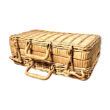 Wicker suitcase 70s