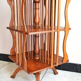 Antique Solid Wood Revolving Bookcase