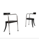 Set of 2 chrome lounge chairs by David Palterer for Zanotta italy 1980