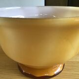 Coupe opaline jaune orangé