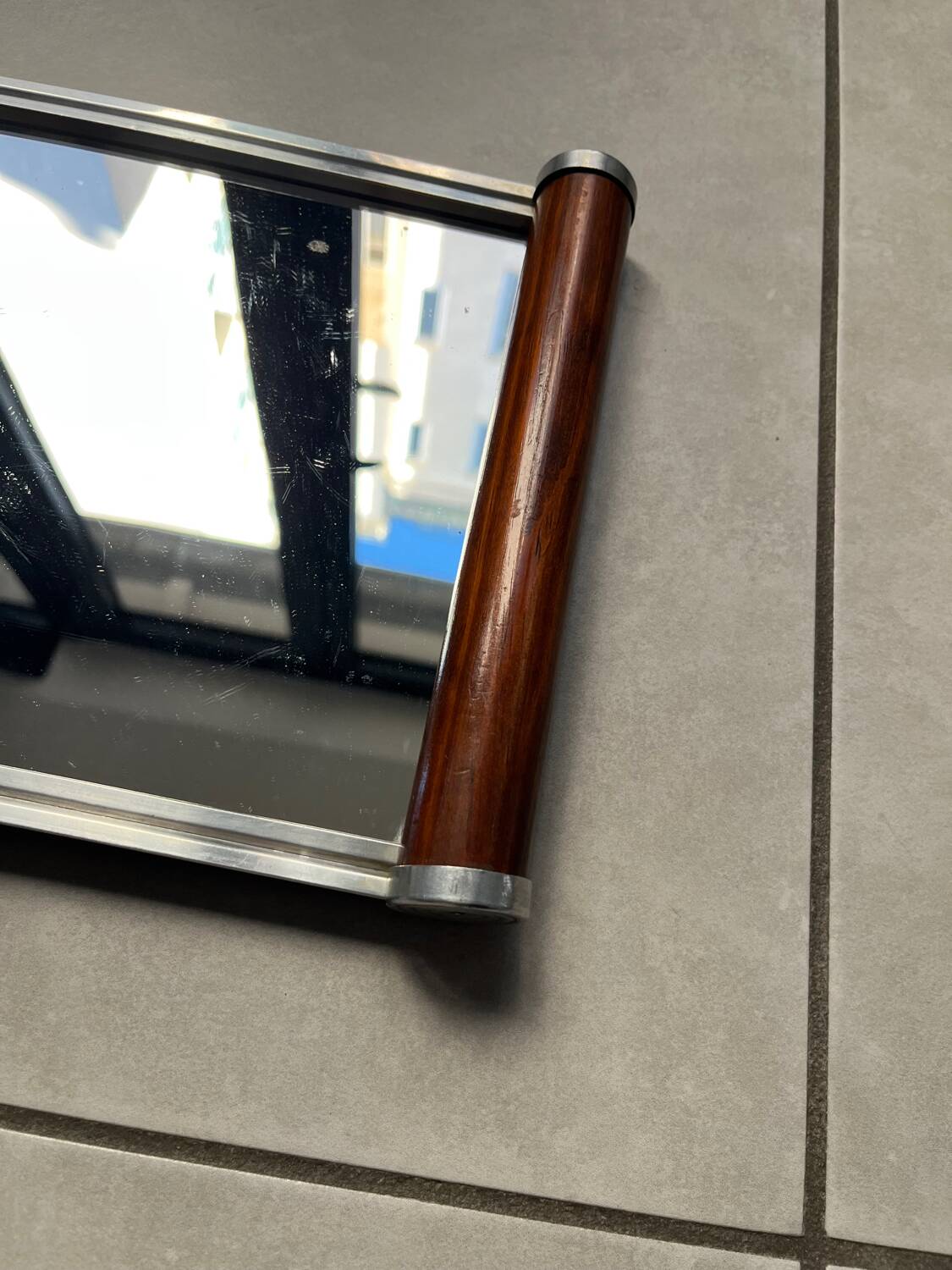 Petit plateau miroir art déco