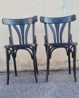 Pair of Fischel bistro chairs