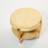 Side table parchment gilding 1930s