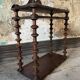 19th Century Original French Bobbin Turned Wooden Shelving Unit, Two Tier D
