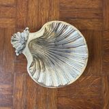 Silver-plated shell dish