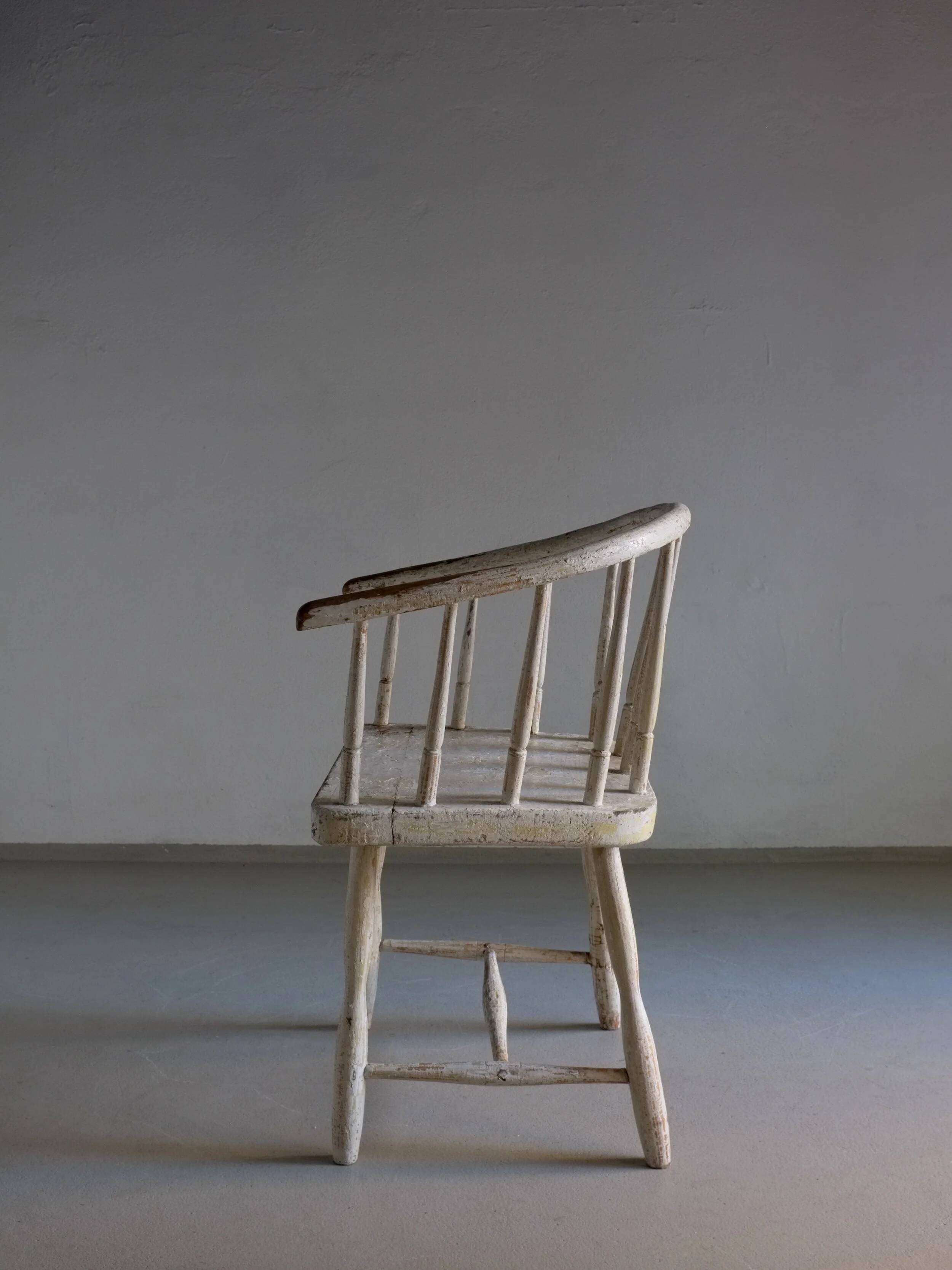 Wabi sabi white armchair | Latvia | 1900s