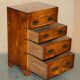 Military desk Harrods in Burr Yew wood with leather, country style.