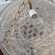 Art Deco vasque in transparent pressed glass DEGUE Paris France 1930