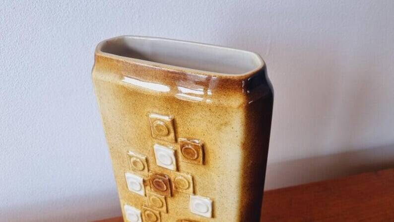Rare Midcentury Ceramic Vase Mosaic, Ditmar Urbach, 1970s