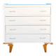 Compass leg chest of drawers