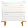 Compass leg chest of drawers