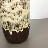 Pottery fat lava multi-color 204-41 floor vase made by Scheurich, 1970s