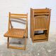 Chaise pliante en bois