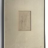 Pencil study signed by Peter Stevenson , Pigeons in NY, 1987