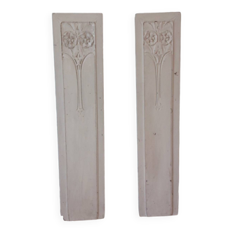 Pair of decorative wooden panels