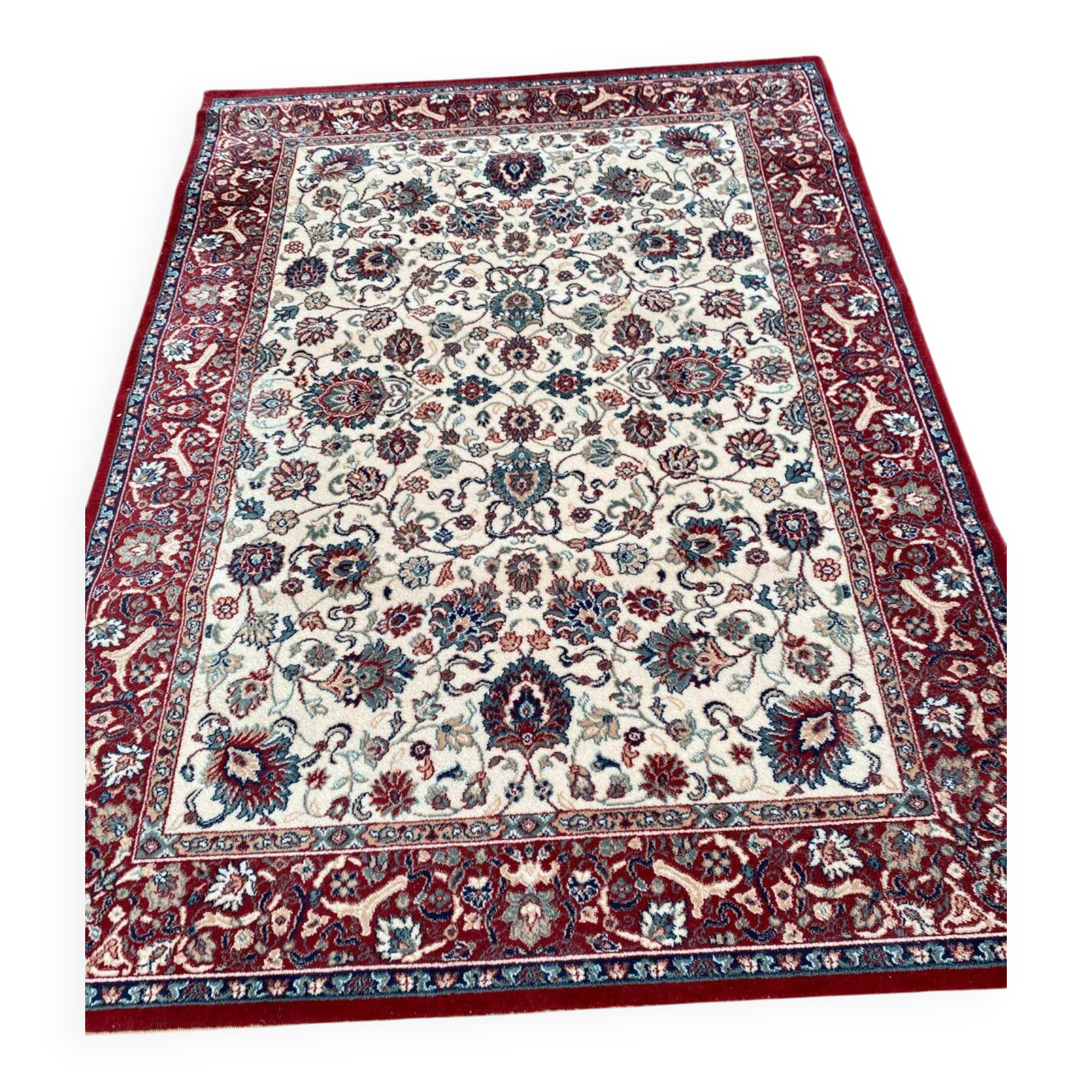 Burgundy wool oriental-style carpet Prado Belutch Belgium 160x230cm