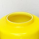 Mid-century yellow glass table lamp model 120 by Uno & Östen Kristiansson for Luxus, Vittsjö, Sweden, 1950s.