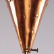 Lampe suspendue en cuivre martelé à la main danoise par E.S Horn Aalestrup, années 1950.