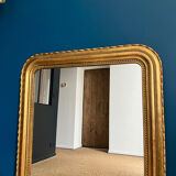 Old mirror 114cm/84cm Louis-Philippe beaded