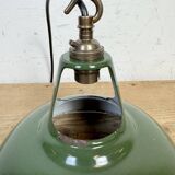 Industrial Green Enamel Factory Pendant Lamp from Coolicon, 1950s