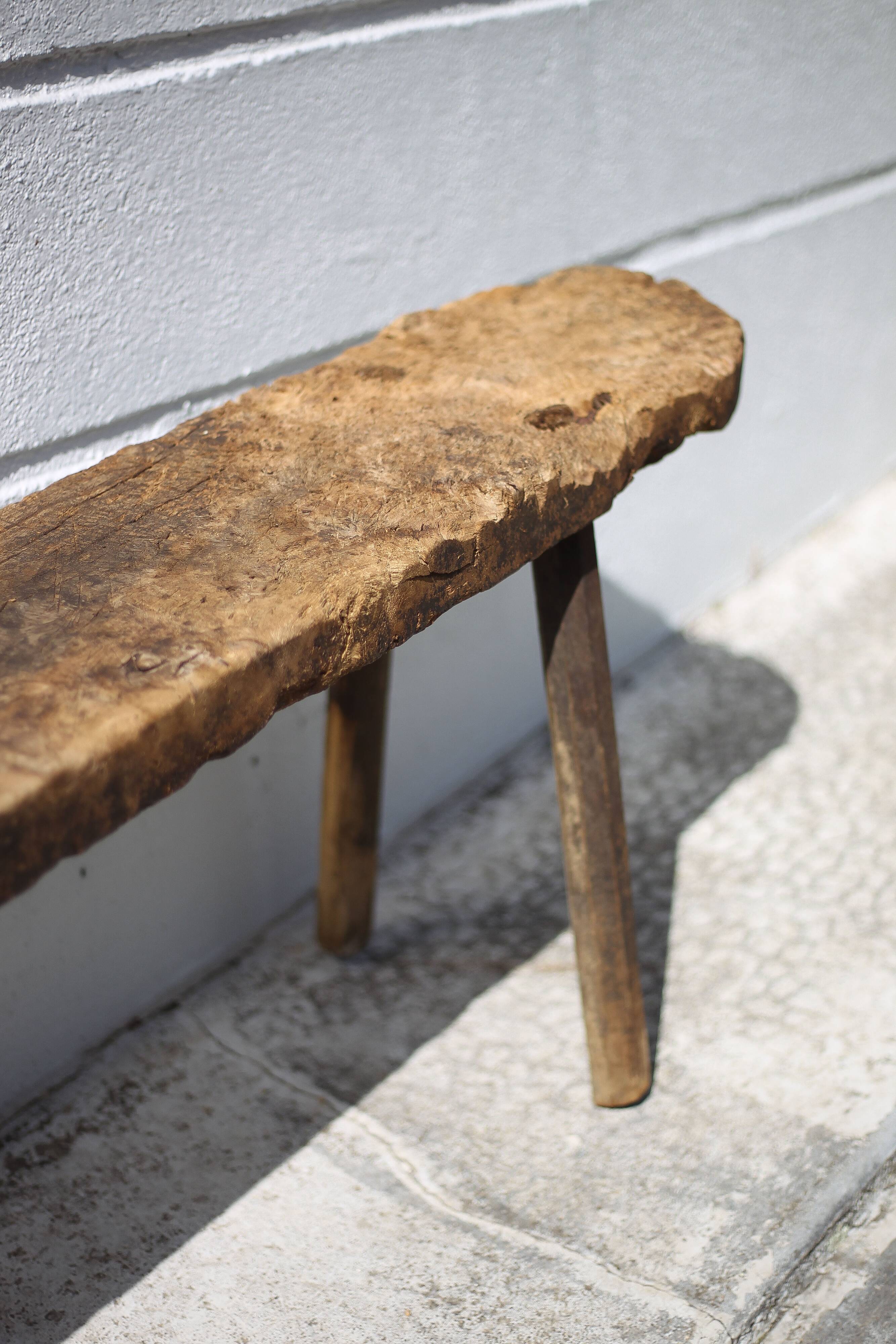 Old farm bench, vintage wooden bench, vintage bench