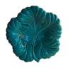 Turquoise ceramic flat plate