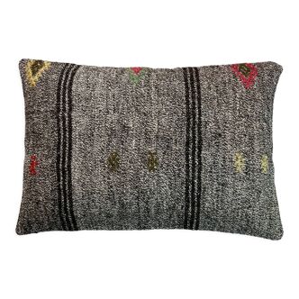 Housse de coussin vintage turque faite à la main, 40 x 60 cm