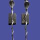 Heavy Pair of Cobra Wall Lights