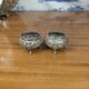 Indian Kutch 800 Silver Open Salt Cellar Pair of 800 Silver Salt Cellars