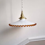 Opaline hanging lamp