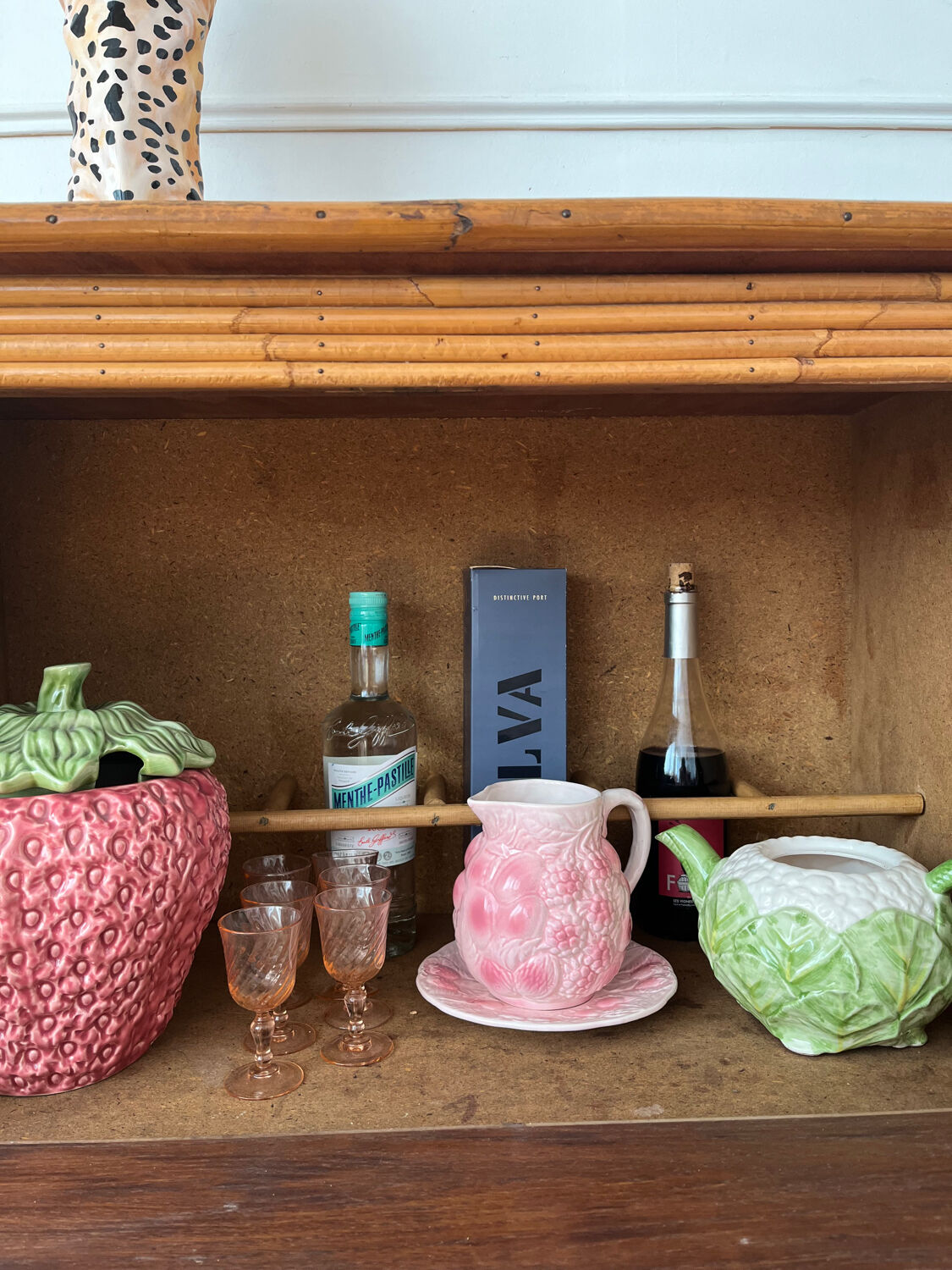 Vintage rattan bar furniture