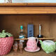 Meuble bar en rotin vintage