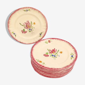 10 Trianon / Longchamp dessert plates