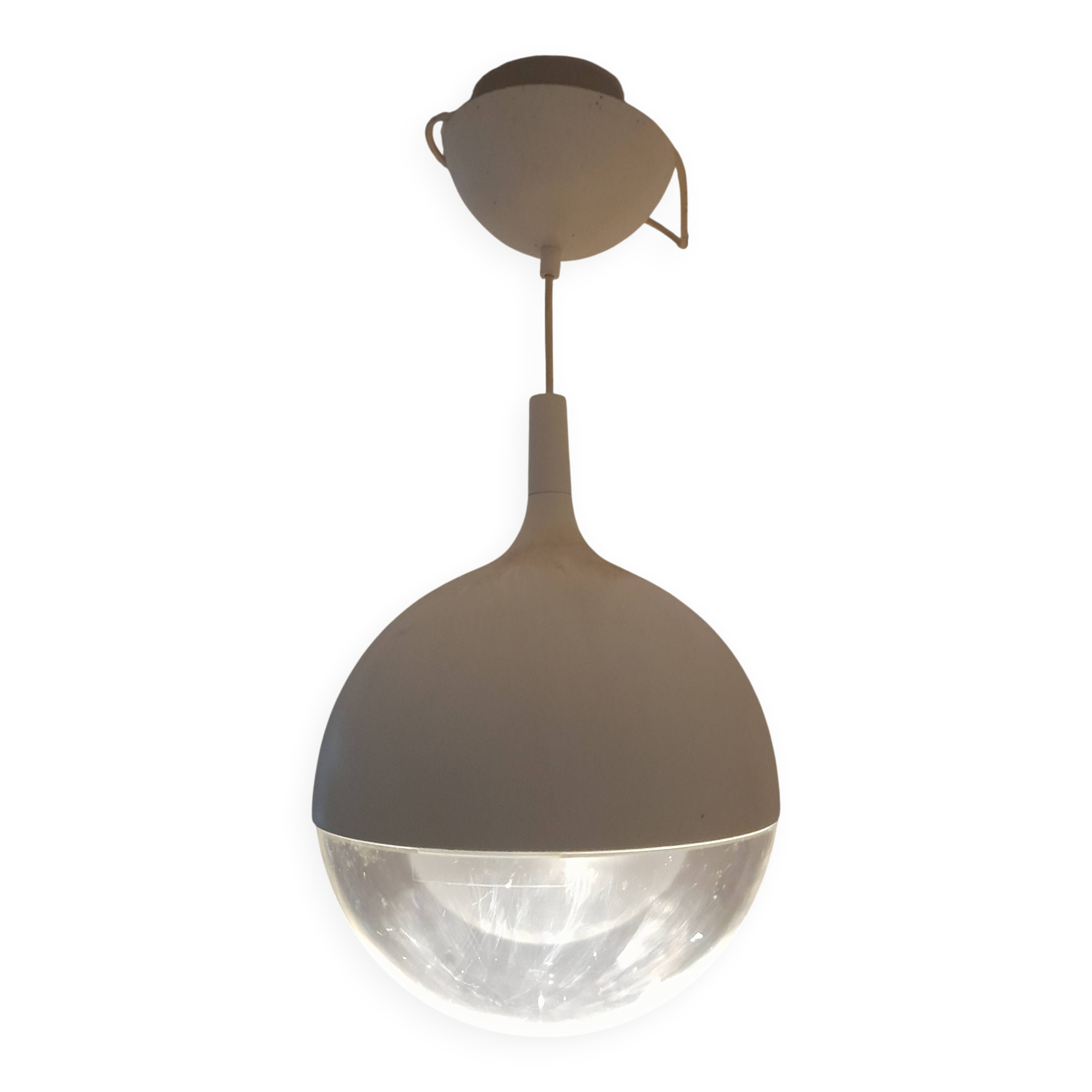 Vaster Ikea chandelier in white plastic