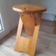 Folding wooden stool by Roger Tallon from the 1970s.