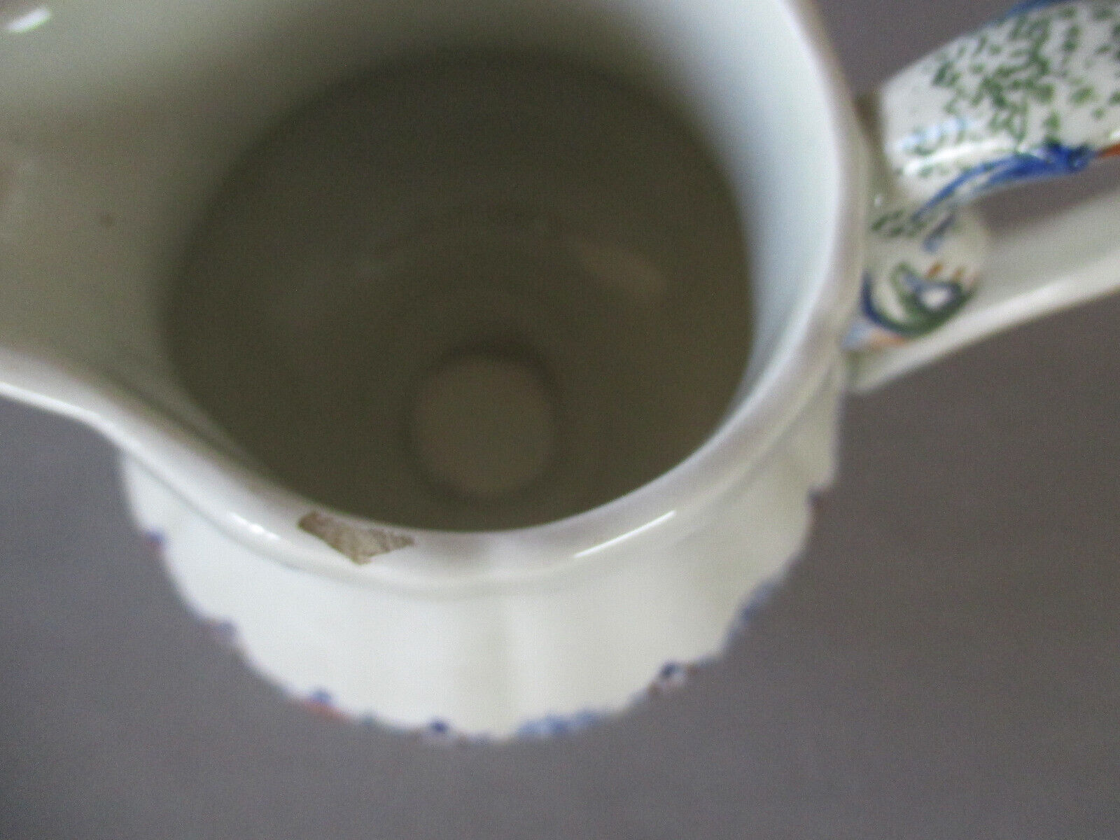 4 cups and saucers & creamer Rouen E. Bourgeois