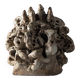 Large organic glazed stoneware sculpture with coral shapes, signed, 2002