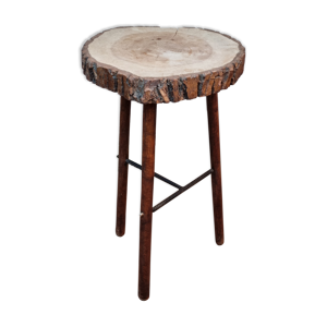 Table haute tripode brutaliste