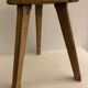 Pair of wooden stools rectangualaires, tripods and handicrafts