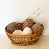 Vintage wicker basket