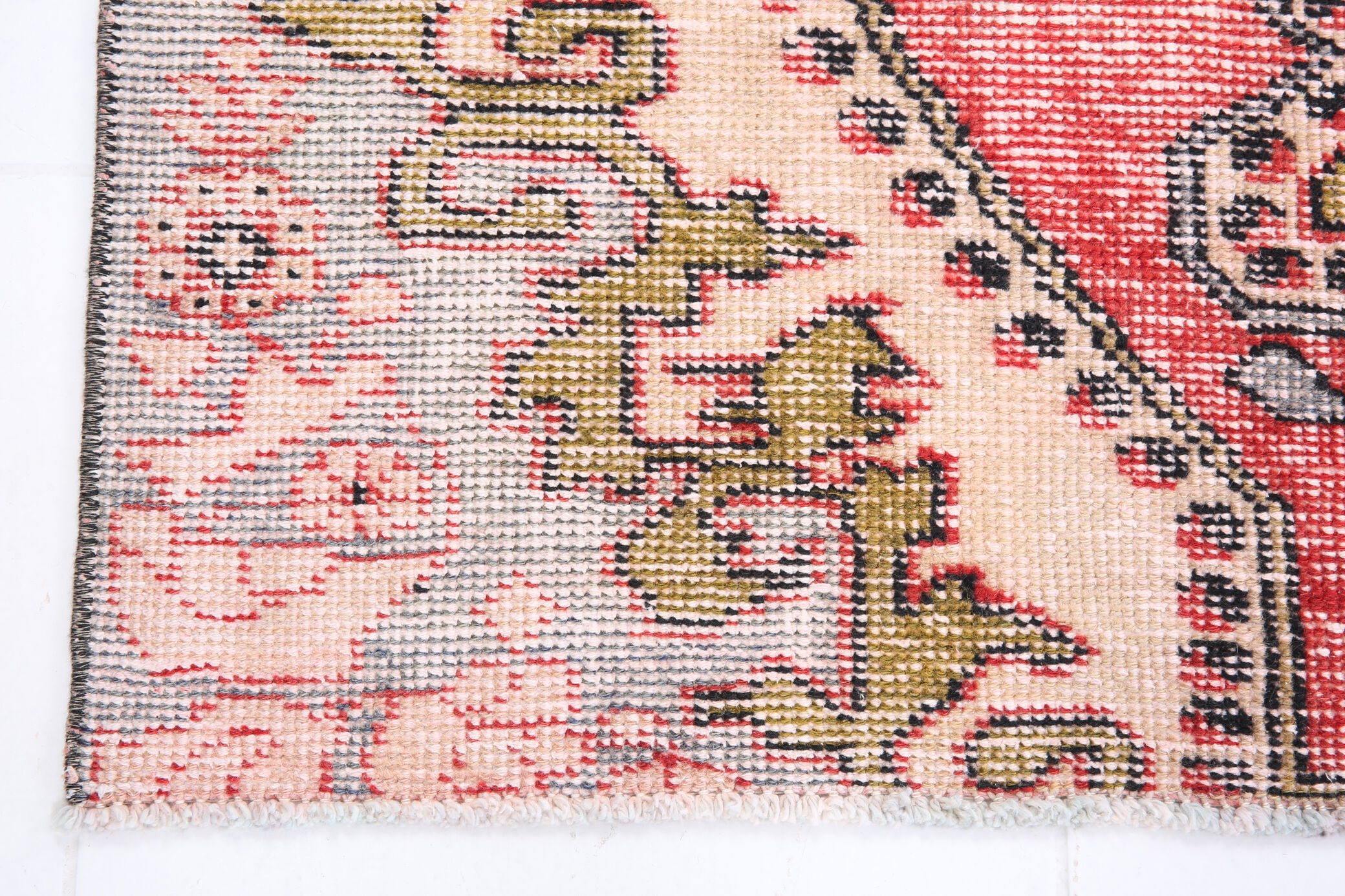 4x6 red turkish vintage rug, 4x6 handmade vintage rug