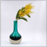 Vase de Kolben vert par Tamara Aladin Riihimaki pour Riihimaen Lasi Oy, Finlande